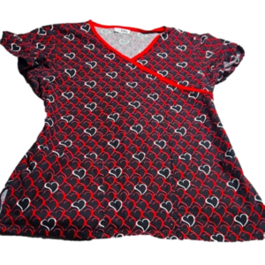 ♡Heart Scrub Top Size Small